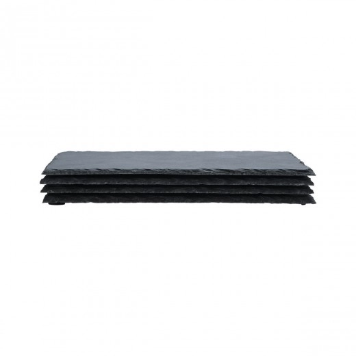 ESTIA ΠΛΑΤΩ ΣΕΡΒΙΡΙΣΜΑΤΟΣ ΣΧΙΣΤΟΛΙΘΟΥ 22x14cm ΣΕΤ 4 ΤΕΜ.