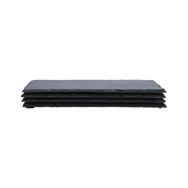 ESTIA ΠΛΑΤΩ ΣΕΡΒΙΡΙΣΜΑΤΟΣ ΣΧΙΣΤΟΛΙΘΟΥ 22x14cm ΣΕΤ 4 ΤΕΜ.