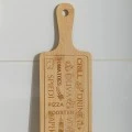 SERVING PLATE BAMBOO LASER DEISGN 44x12cm