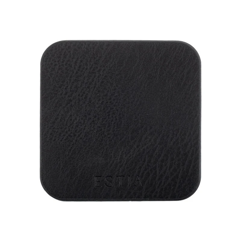 COVERS ALLURE PVC 10X10CM BLACK SET OF 4 PCS.