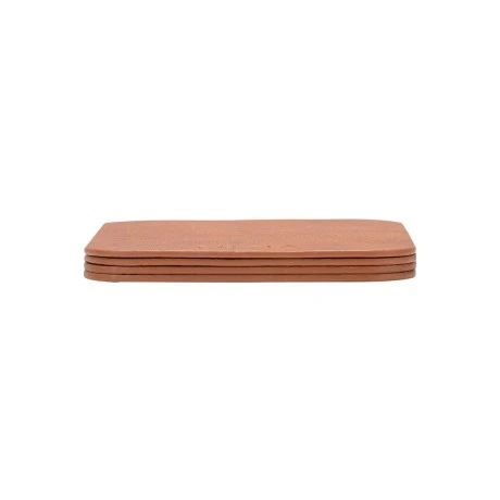 ESTIA ΣΟΥΒΕΡ ALLURE PVC 10x10cm ΚΑΦΕ  ΣΕΤ 4 ΤΕΜ.