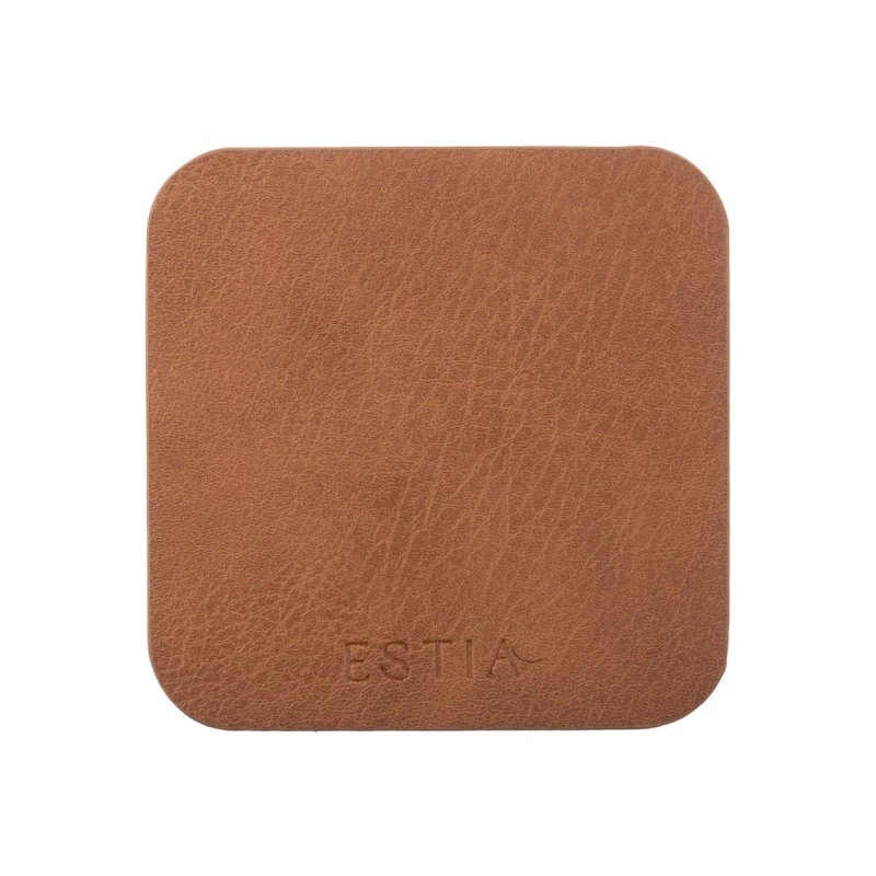 COVERS ALLURE PVC 10X10CM BROWN SET OF 4 PCS.