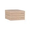 ESTIA ΣΟΥΒΕΡ ΜΕ ΟΨΗ TRAVERTINE 10x10cm ΣΕΤ 4ΤΕΜ.
