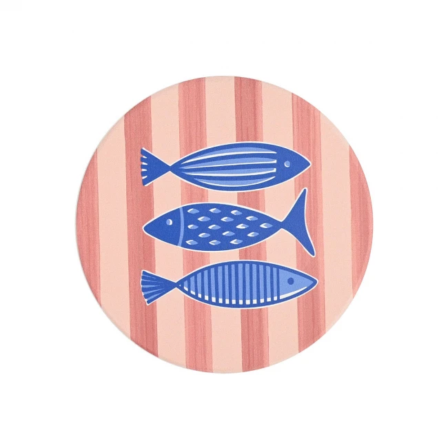 ESTIA ΣΟΥΒΕΡ PORTO PESCE ΚΕΡΑΜΙΚΟ Φ10.3cm ΣΕΤ 4 ΤΕΜ