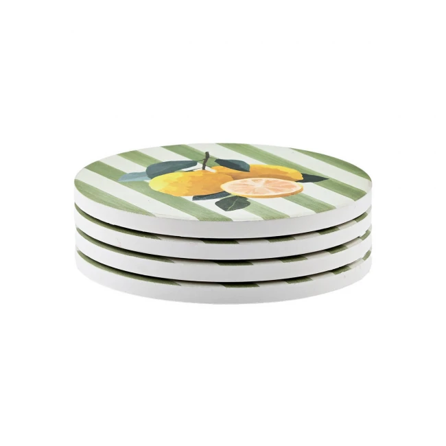 ESTIA ΣΟΥΒΕΡ CITRUS GROVE ΚΕΡΑΜΙΚΟ Φ10.3cm ΣΕΤ 4 ΤΕΜ