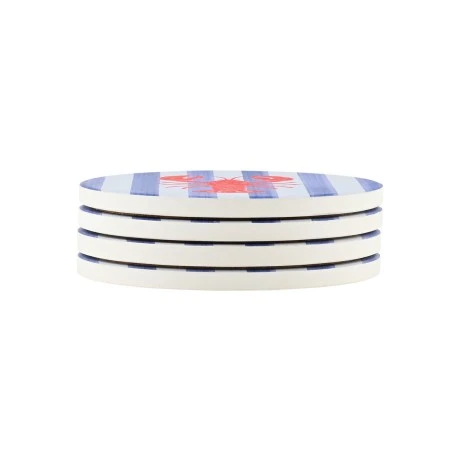 COVERS NAUTICAL LOBSTER CERAMIC Φ10.3cm SET OF 4 PCS.