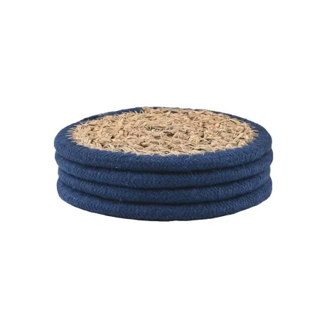 COASTERS GAIA Φ12cm 4PCS BLUE