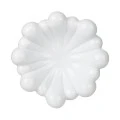 ESTIA ΔΙΣΚΟΣ CLAYRA BLOSSOM ΚΕΡΑΜΙΚΟΣ 24x24x8cm ΛΕΥΚΟΣ