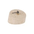 NYRA MARBLE-EFFECT DECORATIVE CLOCK 11.3x9.5x7.5cm IVORY
