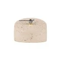 NYRA MARBLE-EFFECT DECORATIVE CLOCK 11.3x9.5x7.5cm IVORY