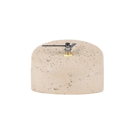 NYRA MARBLE-EFFECT DECORATIVE CLOCK 11.3x9.5x7.5cm IVORY