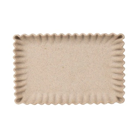 ESTIA ΔΙΣΚΟΣ ΟΡΘΟΓΩΝΙΟΣ NYRA RIB 28.4x18.3x3cm IVORY