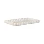 ESTIA ΔΙΣΚΟΣ ΟΡΘΩΓΩΝΙΟΣ NYRA ΜΕ ΕΦΕ ΜΑΡΜΑΡΟΥ 28x18x3cm IVORY