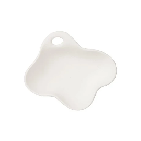 ESTIA ΔΙΣΚΟΣ CLAYRA CLOUDY ΚΕΡΑΜΙΚΟΣ 16.8x14.5x4.5cm ΛΕΥΚΟΣ