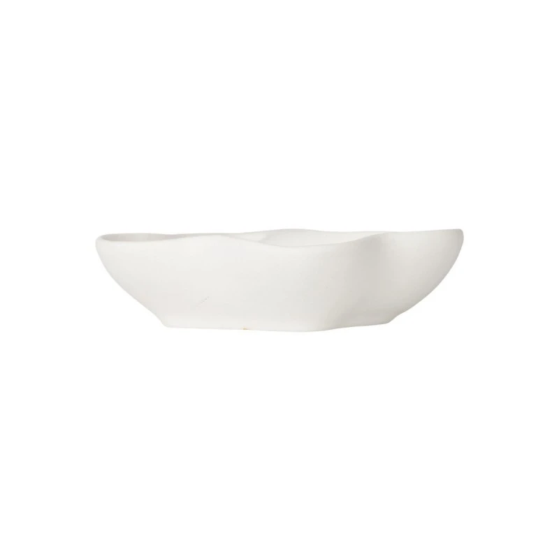 ESTIA ΔΙΣΚΟΣ CLAYRA CLOUDY ΚΕΡΑΜΙΚΟΣ 16.8x14.5x4.5cm ΛΕΥΚΟΣ