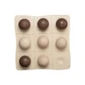 ESTIA ΔΙΑΚΟΣΜΗΤΙΚΗ ΤΡΙΛΙΖΑ NYRA 20.5x20.5x5cm ΛΕΥΚΗ ΜΑΥΡΗ