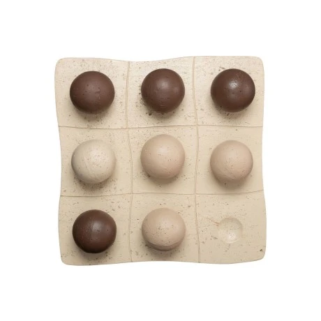 ESTIA ΔΙΑΚΟΣΜΗΤΙΚΗ ΤΡΙΛΙΖΑ NYRA 20.5x20.5x5cm ΛΕΥΚΗ ΜΑΥΡΗ