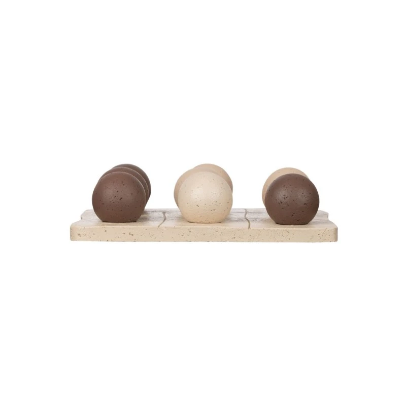 ESTIA ΔΙΑΚΟΣΜΗΤΙΚΗ ΤΡΙΛΙΖΑ NYRA 20.5x20.5x5cm ΛΕΥΚΗ ΜΑΥΡΗ