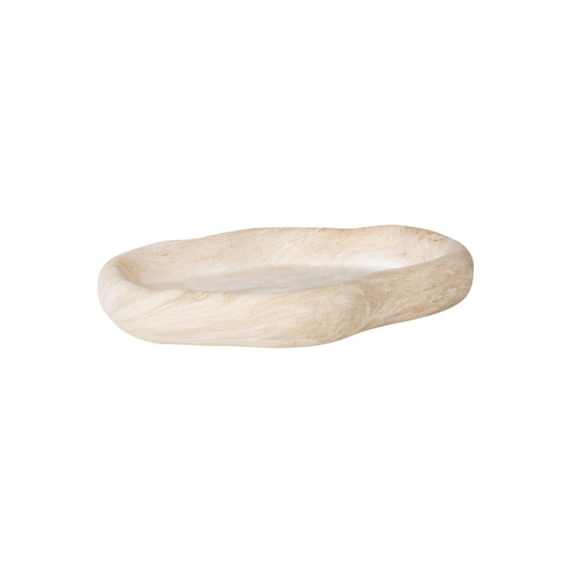 ESTIA ΔΙΣΚΟΣ CLAYRA CLOUDY ΜΕ ΕΦΕ ΜΑΡΜΑΡΟΥ ΚΕΡΑΜΙΚΟΣ 16.5x11.5x2.5cm IVORY