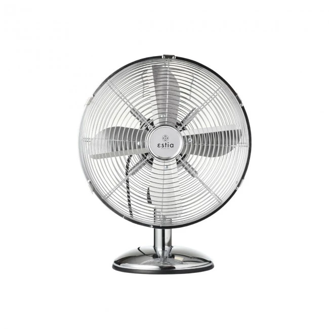 ESTIA ΑΝΕΜΙΣΤΗΡΑΣ ΕΠΙΤΡΑΠΕΖΙΟΣ RETROFLOW 30cm 40w ΜΕΤΑΛΛΙΚΟΣ ΑΣΗΜΙ