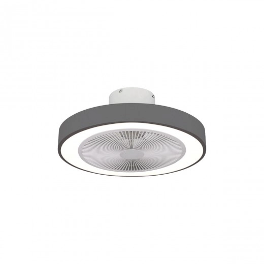 ESTIA ΑΝΕΜΙΣΤΗΡΑΣ ΟΡΟΦΗΣ HALO FLOW 50cm 15w ΜΕ CCT LED ΦΩΤΙΣΜΟ 45W &amp; ΤΗΛΕΧΕΙΡΙΣΤΗΡΙΟ ΓΚΡΙ