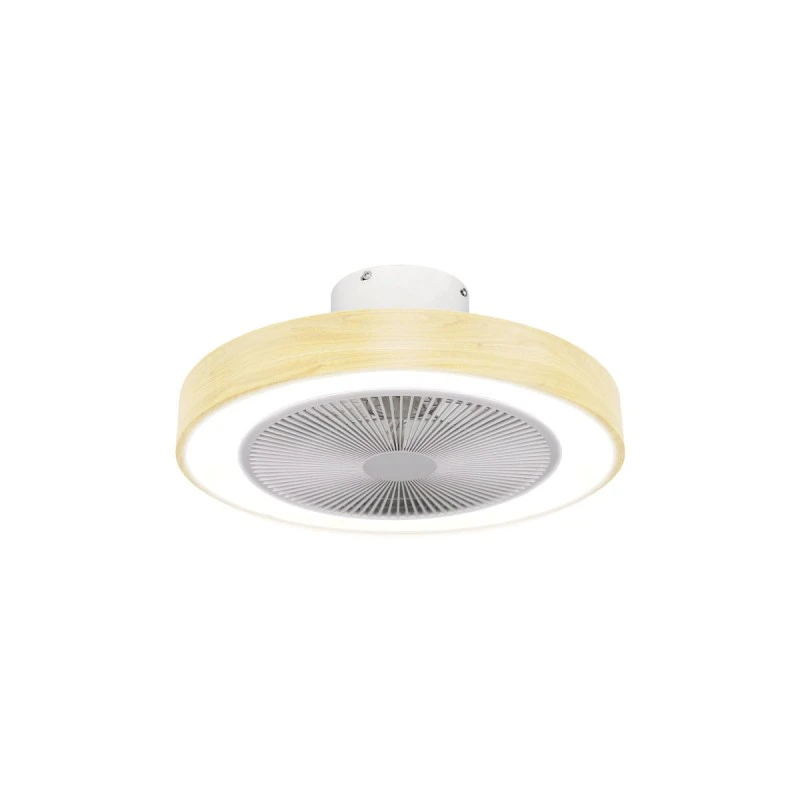 CEILING FAN HALO FLOW 50cm 15W WITH CCT LED LIGHT 45W  &amp; REMOTE CONTROL WOOD