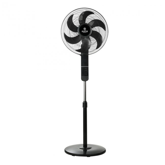 ESTIA ΑΝΕΜΙΣΤΗΡΑΣ ΣΤΑΝΤ ΕΠΙΔΑΠΕΔΙΟΣ BOW 40cm 60w ΜΑΥΡΟΣ