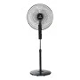 ESTIA ΑΝΕΜΙΣΤΗΡΑΣ ΣΤΑΝΤ ΕΠΙΔΑΠΕΔΙΟΣ CLEAR 45cm 60w ΜΑΥΡΟΣ ΜΕ ΧΡΟΝΟΔΙΑΚΟΠΤΗ