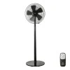 ESTIA ΑΝΕΜΙΣΤΗΡΑΣ ΣΤΑΝΤ ΕΠΙΔΑΠΕΔΙΟΣ LEVANTO 40cm 55w ΜΑΥΡΟΣ ΜΕ ΤΗΛΕΧΕΙΡΙΣΤΗΡΙΟ