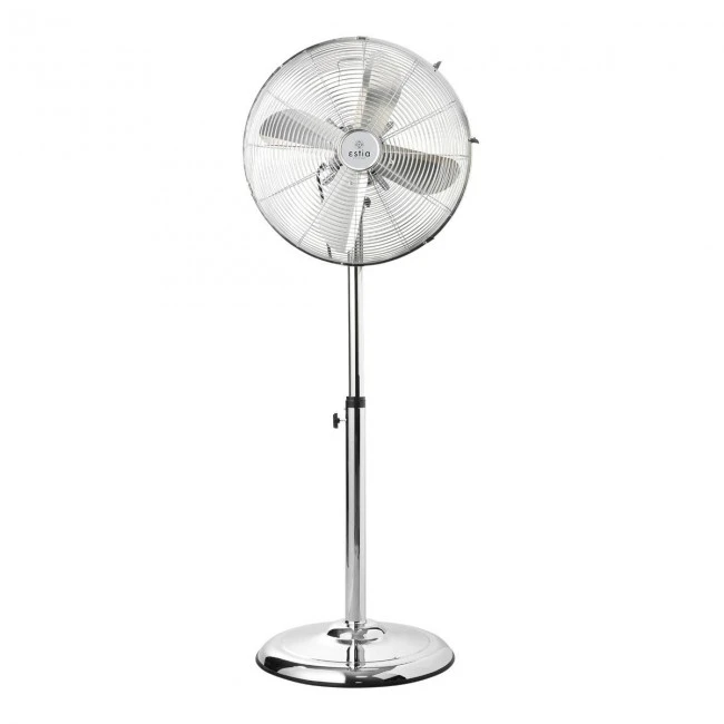 STAND FAN RETROFLOW 40cm 50w METALLIC SILVER