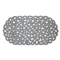 SHOWER MAT ECO RECYCLED PVC 68x35cm COAL GREY