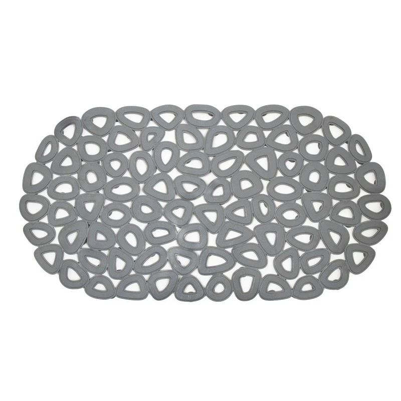 SHOWER MAT ECO RECYCLED PVC 68x35cm COAL GREY