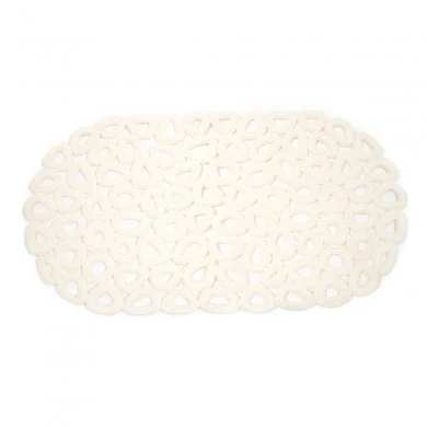 SHOWER MAT ECO RECYCLED PVC 68x35cm BEIGE