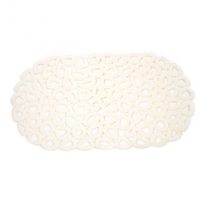 SHOWER MAT ECO RECYCLED PVC 68x35cm BEIGE