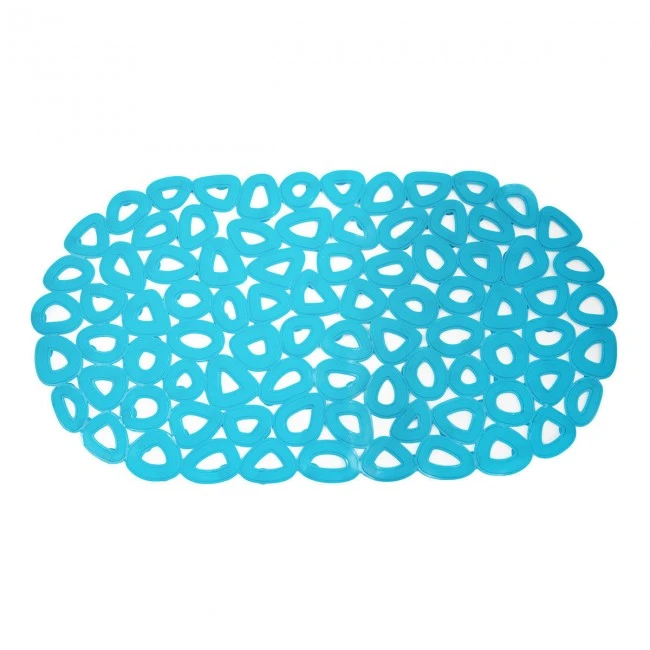 SHOWER MAT ECO RECYCLED PVC 68x35cm BLUE