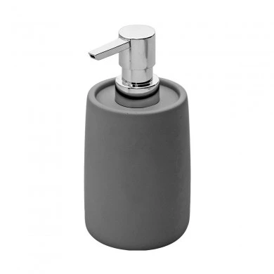 SOAP DISPENSER CEMENT POLYRESIN 380ml GREY