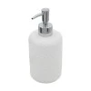 SOAP DISPENSER CLAY CERAMIC 500ml WHITE
