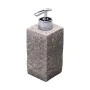 SOAP DISPENSER ROCK POLYRESIN 240ml GREY