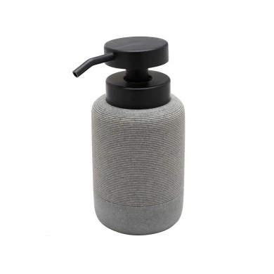 SOAP DISPENCER STONE POLYRESIN 300ml GREY