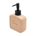 SOAP DISPENCER TEXT POLYRESIN BEIGE