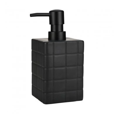 SOAP DISPENSER TILES CERAMIC 450ml 7.5x15cm BLACK