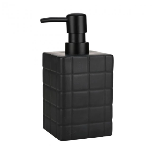 SOAP DISPENSER TILES CERAMIC 450ml 7.5x15cm BLACK