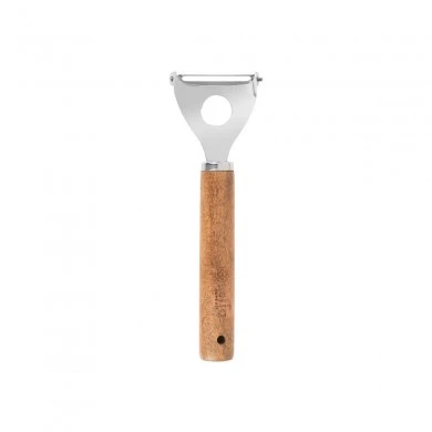 PEELER ALLURE STAINLESS STEEL WITH WOODEN HANDLE