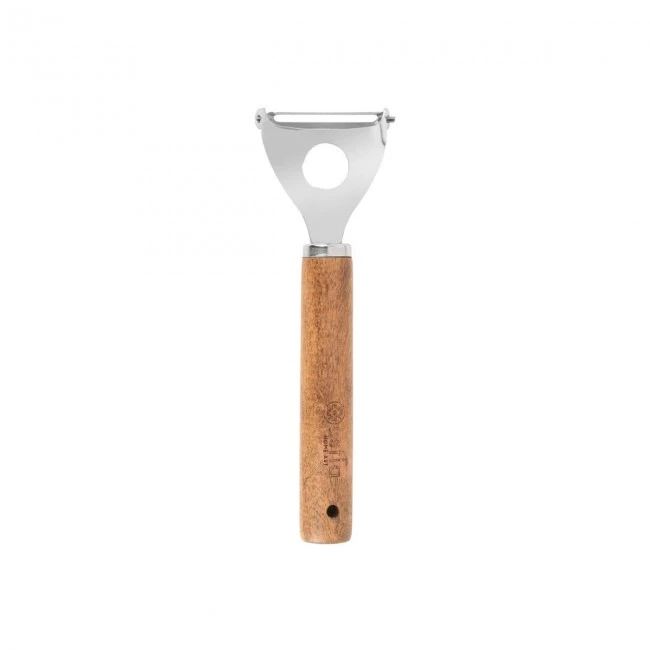 PEELER ALLURE STAINLESS STEEL WITH WOODEN HANDLE