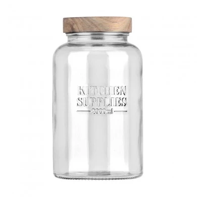 STORAGE CONTAINER ALLURE GLASS 2000ml 12x12x21.6cm