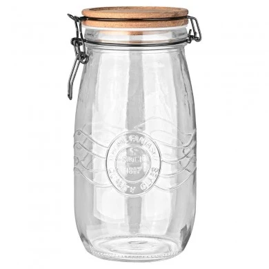 STORAGE CONTAINER ALLURE GLASS 2000ml WITH CLIP LID