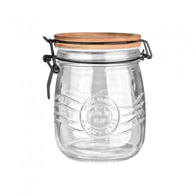 STORAGE CONTAINER ALLURE GLASS 750ml WITH CLIP LID