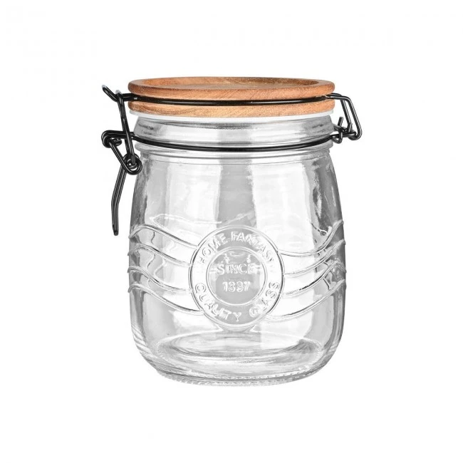STORAGE CONTAINER ALLURE GLASS 750ml WITH CLIP LID