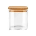 ESTIA ΔΟΧΕΙΟ ΑΠΟΘΗΚΕΥΣΗΣ BAMBOO ESSENTIALS 550ml ΓΥΑΛΙΝΟ ΜΕ ΚΑΠΆΚΙ