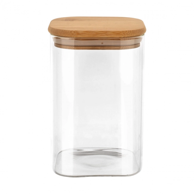 ESTIA ΔΟΧΕΙΟ ΑΠΟΘΗΚΕΥΣΗΣ BAMBOO ESSENTIALS 950ml ΓΥΑΛΙΝΟ ΜΕ ΚΑΠΆΚΙ